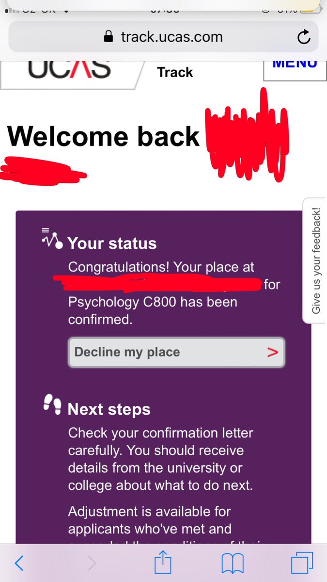 bitchtits0's tweet photo. IT fucking HAPPENED!!!!! SO HAPPY #alevelresults2019 #UCAS #UCASTRACK https://t.co/On0HJUnCnn