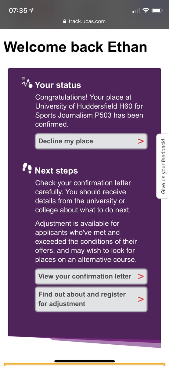 EthanCarterB's tweet photo. So relieved 😅 I cannot wait to start @HuddersfieldUni https://t.co/EuiskCZQBM