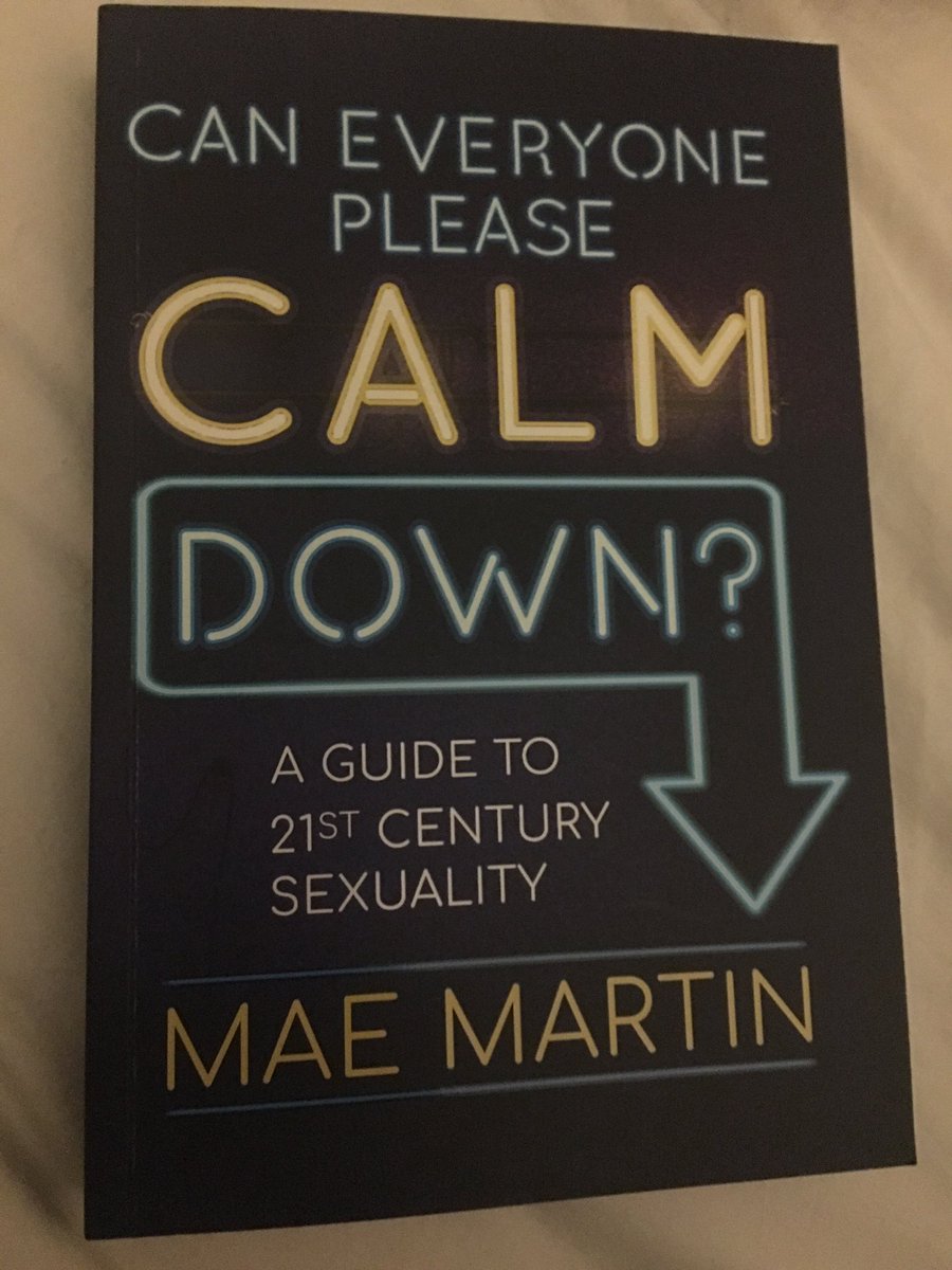 c_e_lord's tweet photo. It was super exciting to meet @TheMaeMartin last night when I got my copy of #CanEveryonePleaseCalmDown signed after Mae’s conversation with @DeborahFW at the @NationalTheatre, and to discover that @megjohnbarker is one of Mae’s inspirations! That makes two of us. #QueerRoleModel https://t.co/JMADaJ0oQM