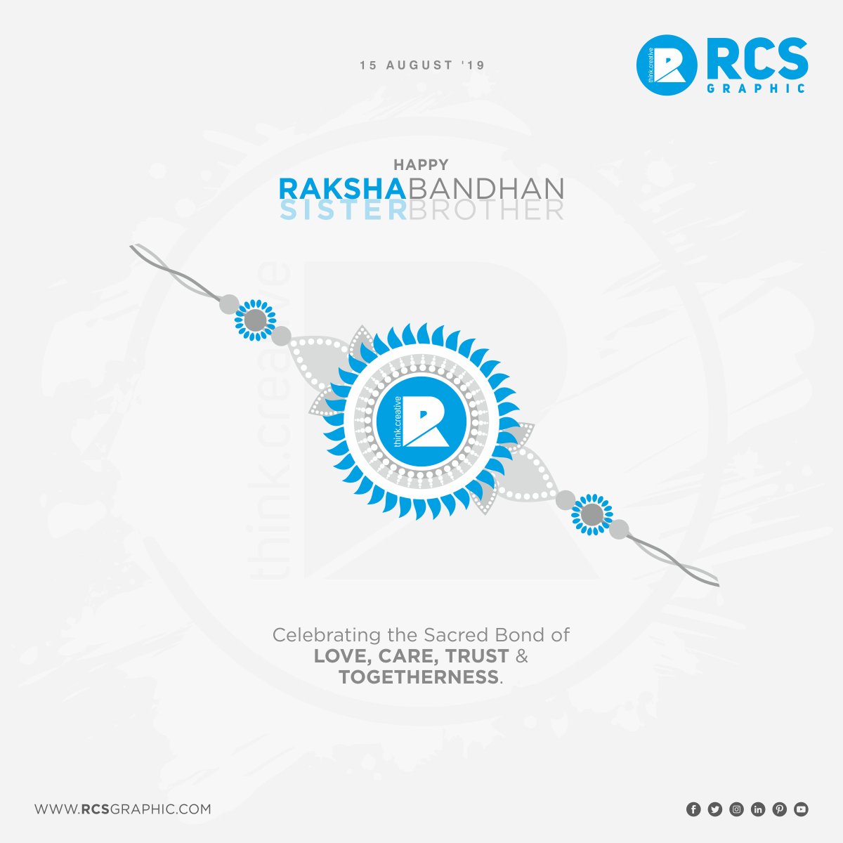RameshSolanki8's tweet photo. Happy RAKSHA BANDHAN 2019
#Happy #RakshaBandhan #Raksha #Bandhan #Rakhi #Gift #Sista #Sister #Brother #Bro #Bhai #Festival #InstaLove #Bandhan #Girl #InstaRakhi #Love #Care #Trust #Togetherness #Rajkot #Gujarat #India #Mailer #GraphicDesign #rcsgraphic #ThinkCreative https://t.co/98guwbyBnD