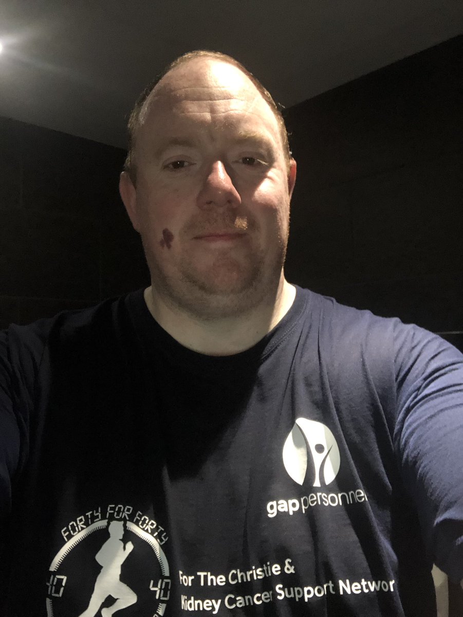 stokiestevep's tweet photo. Day 6 done! Hardest day yet getting up. Hard Pt session today with Oliver Brown PT.
#40for40 #6down #34togo
However hard it was for me getting up this morning it was nothing compared to the wonderful work #@TheChristie & @KidneycancerSN do
https://t.co/zgst7U5EJE @gappersonnel https://t.co/NluBOEgTRS