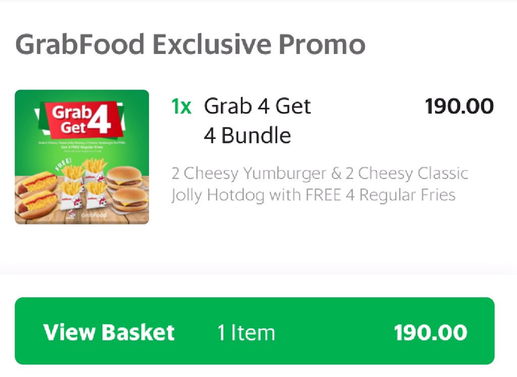 TweetPatrols's tweet photo. Kakakain lang ng biskwit.. hala sige.. 🐷 good deal today at @jollibee via grab app 😋 all the faves plus free fries 🍟🍔🌭 win! 

#SarapYumburger #TodoToppings #JollyHotdog 
@iamjoshuagarcia @grabph https://t.co/RcSkGOXhbY