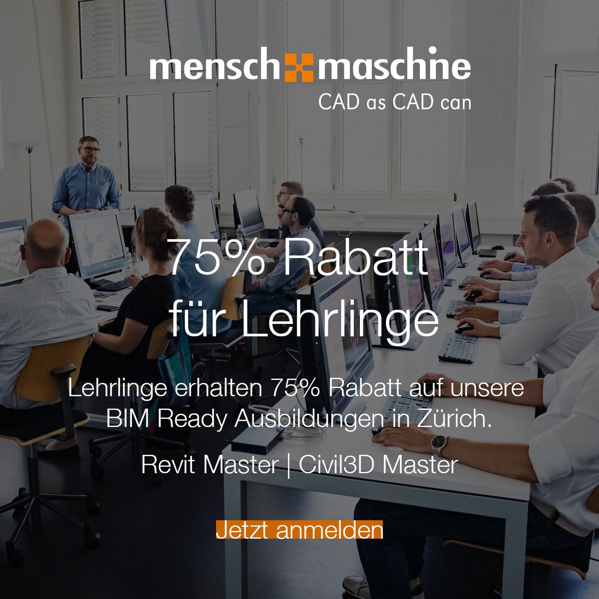 In diesen Wochen beginnen viele Jugendliche mit einer Lehre und steigen so ins Berufsleben ein. Wir unterstützen Ausbildungsbetriebe, indem wir unser BIM-Ready Seminarangebot für Auszubildende um 75% rabattieren. 
bimready.ch 
#BIM #lehre2019 #revit #civil3d #bimready