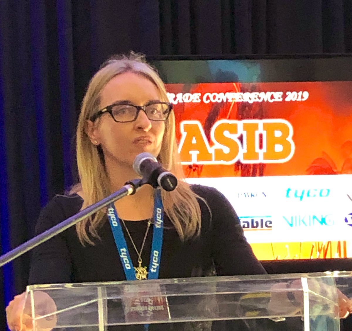 cnandco's tweet image. Natasha Goring opening the @ASIBinspect trade conference 2019. #asib2019