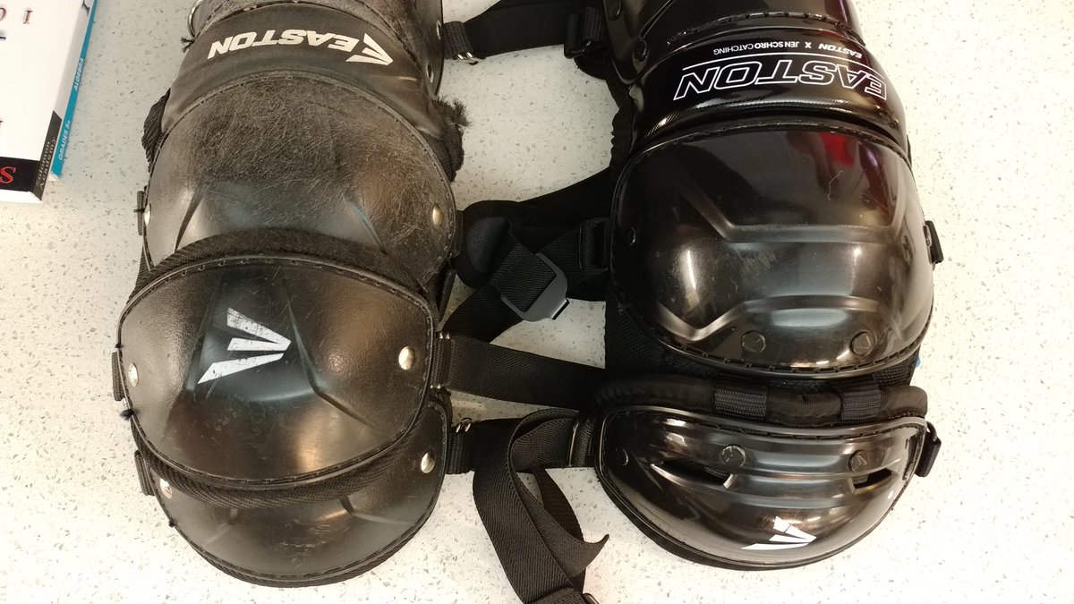 Jeff Lloyd (@lloydjs4) on Twitter photo Hey <a href="/jen_schro/">Jen Schroeder</a>, you had to make hundreds of decisions to make your catching line perfect. Comparing your shins versus the standard Easton shins, you selected a 2 pc knee versus 3 pc. Can you share the reasoning? Pros/cons? Thx Hey <a href="/jen_schro/">Jen Schroeder</a>, you had to make hundreds of decisions to make your catching line perfect. Comparing your shins versus the standard Easton shins, you selected a 2 pc knee versus 3 pc. Can you share the reasoning? Pros/cons? Thx