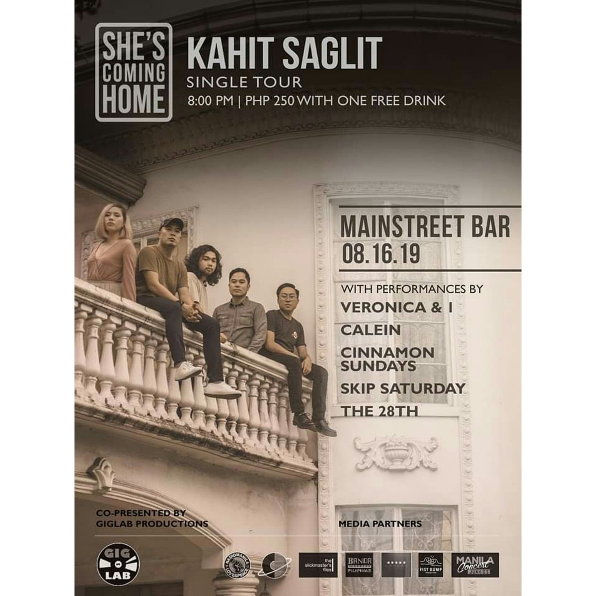 GigLabPH's tweet photo. She's Coming Home: Kahit Saglit single tour last leg
🗓 Aug 16, Friday
🕒 8PM
📍 Mainstreet Bar Kapitolyo Pasig

For full deets: https://t.co/4dOJqFCoEp

With:
Veronica and I
Calein
Cinnamon Sundays
Skip Saturday
The 28th

Door Charge: P250 with 1 Drink

#GigLabLive https://t.co/0GjXd3s1uh