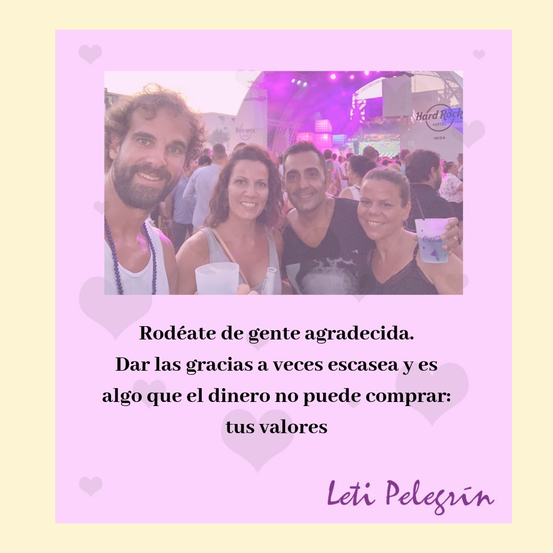 Dar las GRACIAS es algo que un profesor del MBA que cursé en Deusto (un crack del management) nos dijo:

“Haced cada día el ritual de agradecimiento, dar las gracias es algo que te hace más rico”

#gracias #agradecimiento #management