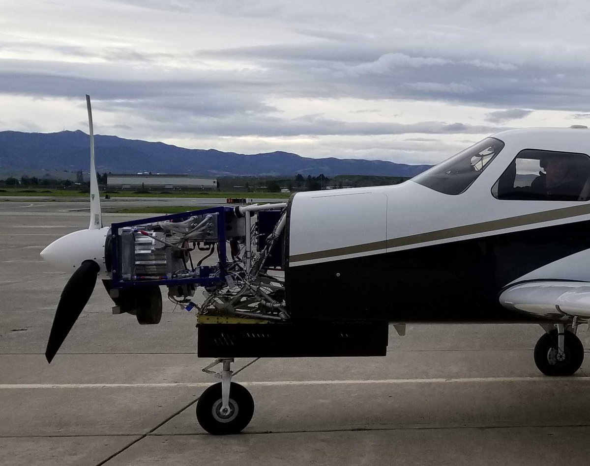 Flyer_Magazine's tweet photo. Californian startup flies hydrogen fuel cell powered electric Piper Malibu https://t.co/VWF4LexAJq

#ElectricAircraft
#ZeroEmissions https://t.co/RAJqtO5pdn
