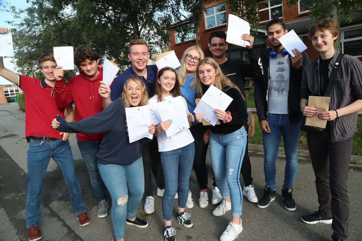 Students collect their A level results at Ringwood School. <a href="/BournemouthEcho/">Bournemouth Echo</a> <a href="/Dailyecho/">Daily Echo</a> #alevelresults2019