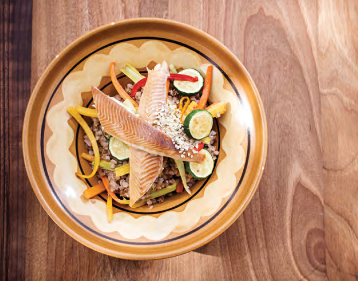 #Kunstelj Inn maintains the tradition of cooking healthy and local dishes. Try out our traditional house dishes, like the Wild boar tagliata with poridge and pear or the Grilled trout fillet with oatmeal risotto and vegetables.  kunstelj.si/en/restaurant/…