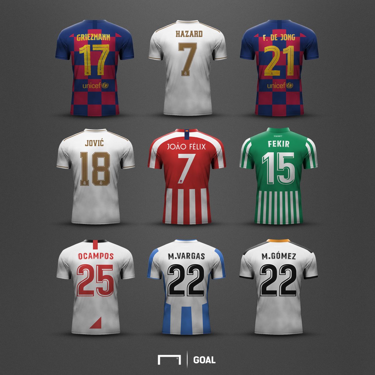 Eden Hazard ➡ Real Madrid Antoine Griezmann ➡️ Barcelona Joao