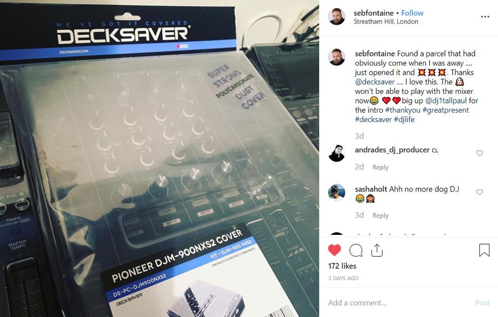 Decksaver's tweet photo. When legendary DJ @sebfontaine sends a glowing testimonial 🙌

#sebfontaine #decksaver #dj #djs #djlife #djlifestyle #ibiza #cream #radio1 https://t.co/9gcwhuCFxv