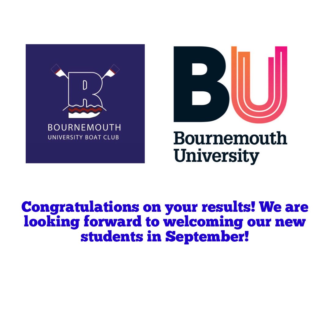 Congratulations everyone on their A Levels results!                                         If you now have a place at <a href="/bournemouthuni/">Bournemouth Uni</a> why not come and row with us next season? Wether it’s rowing, coxing or socialising with us! Come join BUBC! Feel free to message us!! #BUProud