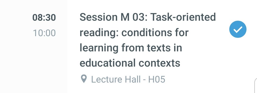 Dr. Carolien Knoop-van Campen (@carolienkvc) on Twitter photo Starting the day with an interesting symposium on Task Oriented Reading. Already found some inspiration for my next study in the fall 💪🏻 #earli2019 <a href="/LabAdaptive/">Adaptive Learning Lab</a> #logdata #readingstrategies Starting the day with an interesting symposium on Task Oriented Reading. Already found some inspiration for my next study in the fall 💪🏻 #earli2019 <a href="/LabAdaptive/">Adaptive Learning Lab</a> #logdata #readingstrategies