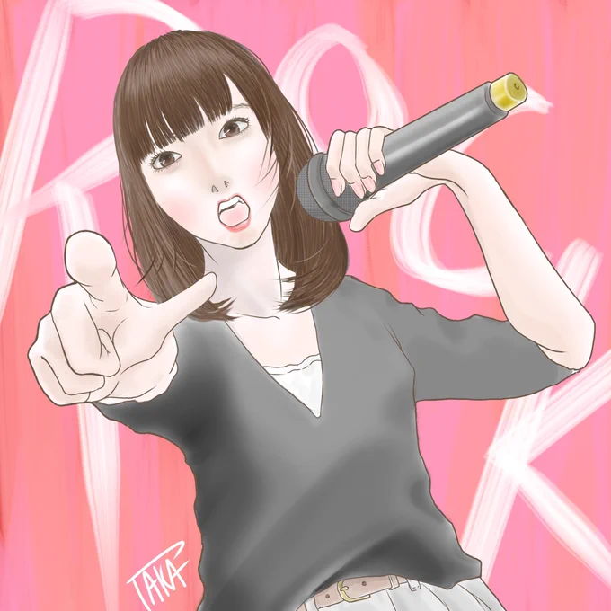 インスタでお世話になってるフォロワーさんを描かせて頂きました?ROCK全開の姐さんです。笑#絵描きさんと繋がりたい#イラスト好きな人と繋がりたい#お絵描きさんと繋がりたい#絵師の集い#絵を描く人々#拡散希望RTお願いします#音楽好きと繋がりたい 