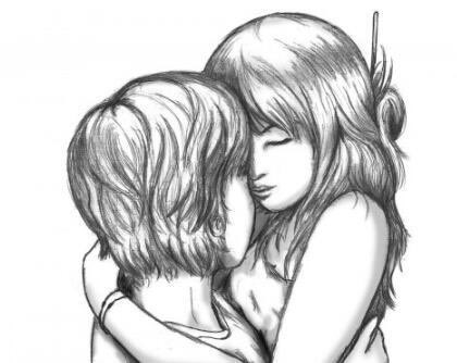 الحضن أحياناً يكون على شكل كلمة .