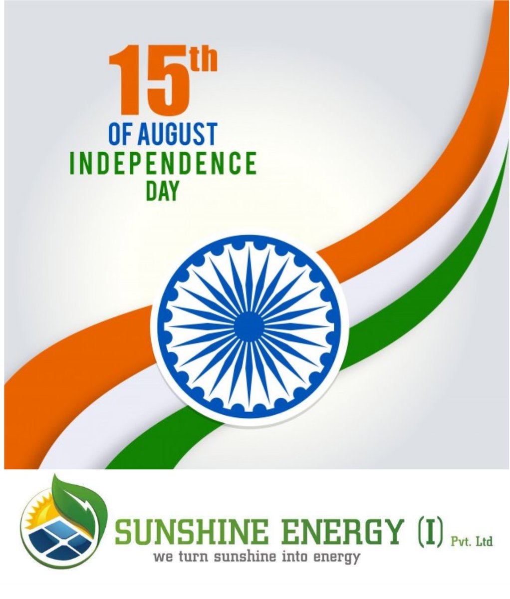 #IndependenceDayIndia #HappyIndependenceDay #IndependenceDay2019 #switchtosolarenergy #VandeMataram #JaiHind #Weturnsunshineintoenergy