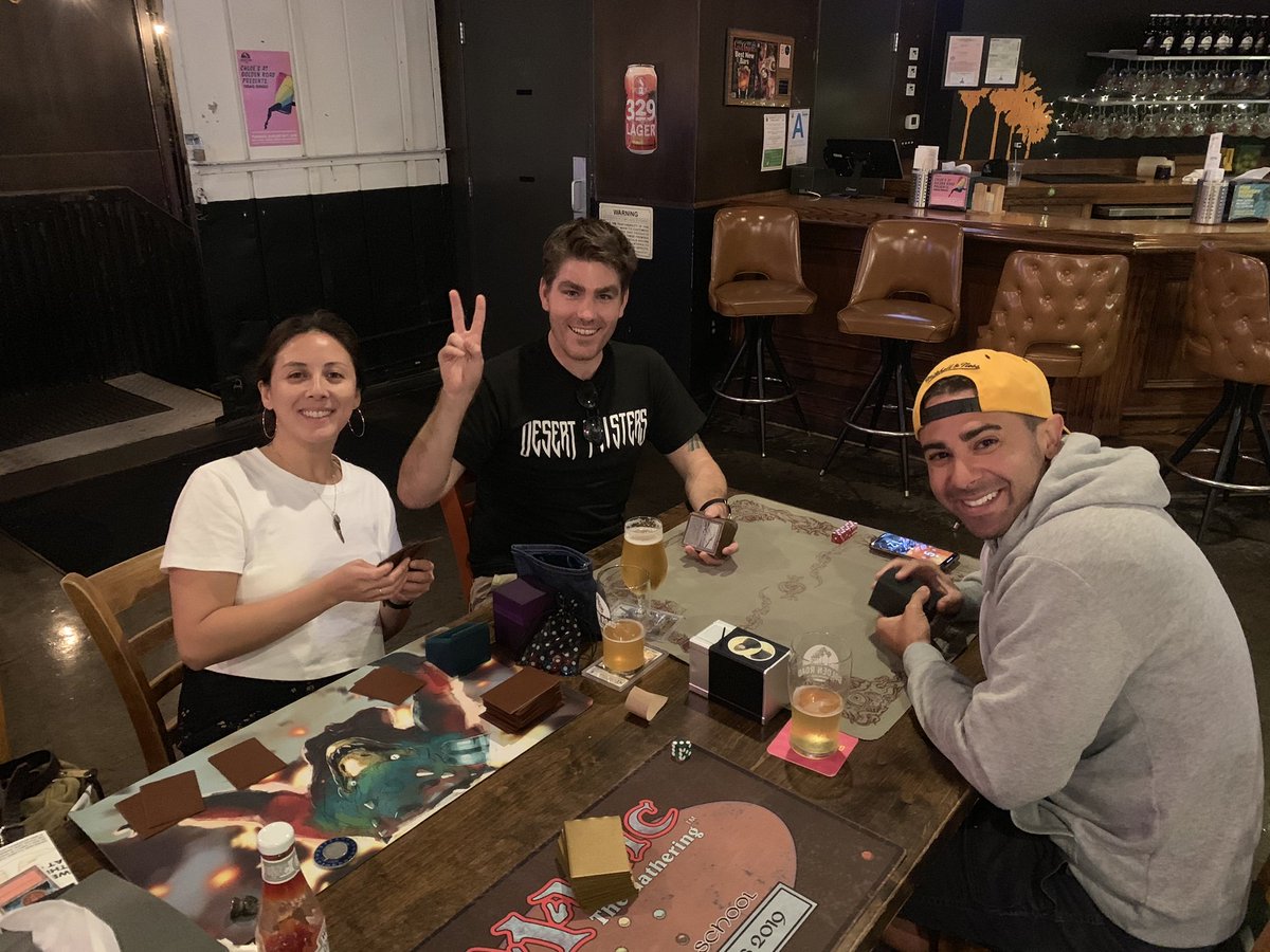 DesertTwisters's tweet photo. An epic night of #OldSchoolMTG with the #SoCalDeepSpawners crew at the @goldenroadbrew in Glendale, CA.
Thanks for the photos, @parkcofield! https://t.co/UjHi4nomt2
