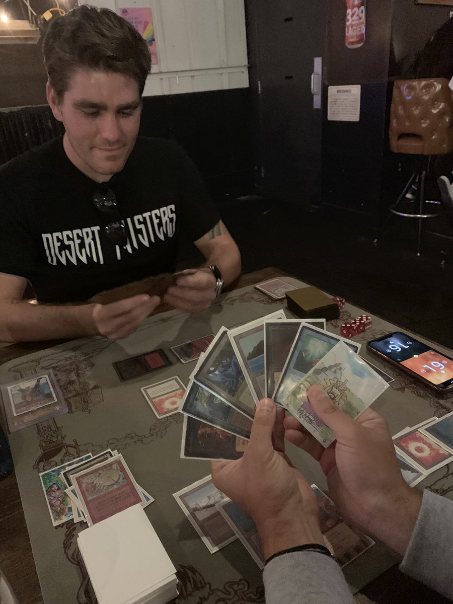DesertTwisters's tweet photo. An epic night of #OldSchoolMTG with the #SoCalDeepSpawners crew at the @goldenroadbrew in Glendale, CA.
Thanks for the photos, @parkcofield! https://t.co/UjHi4nomt2