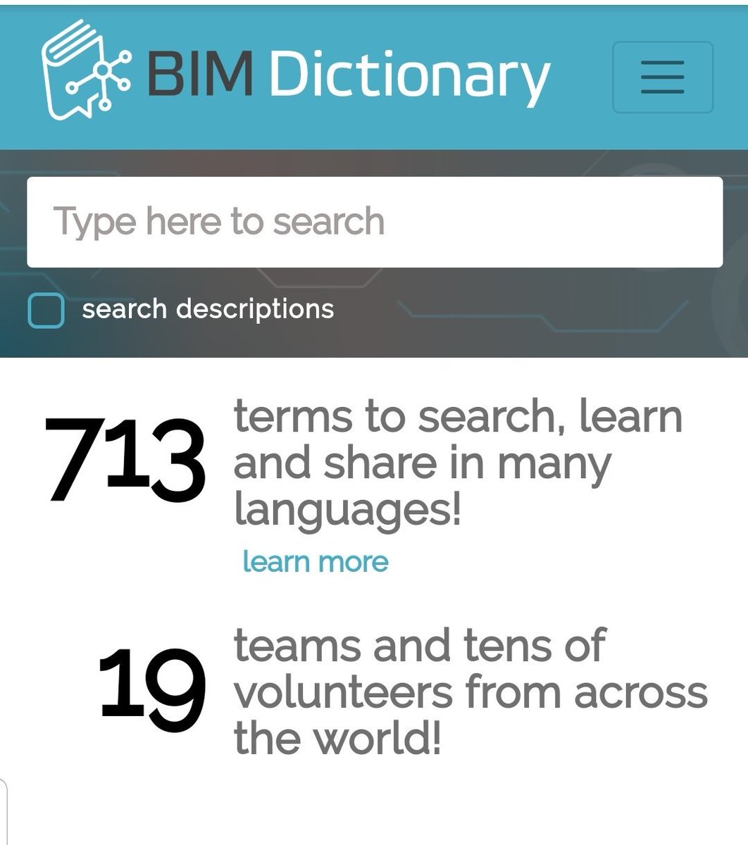 m_bolpagni's tweet photo. ➡️Breaking News

New BIM Dictionary Platform
https://t.co/BRsotAKdOv

New exciting functionalities
New logo
100+ volunteers
700+ terms
@BIMeInitiative

#BIM #dictionary #bimdictionary #DigitalTransformation #innovation https://t.co/L7t9du4XKI