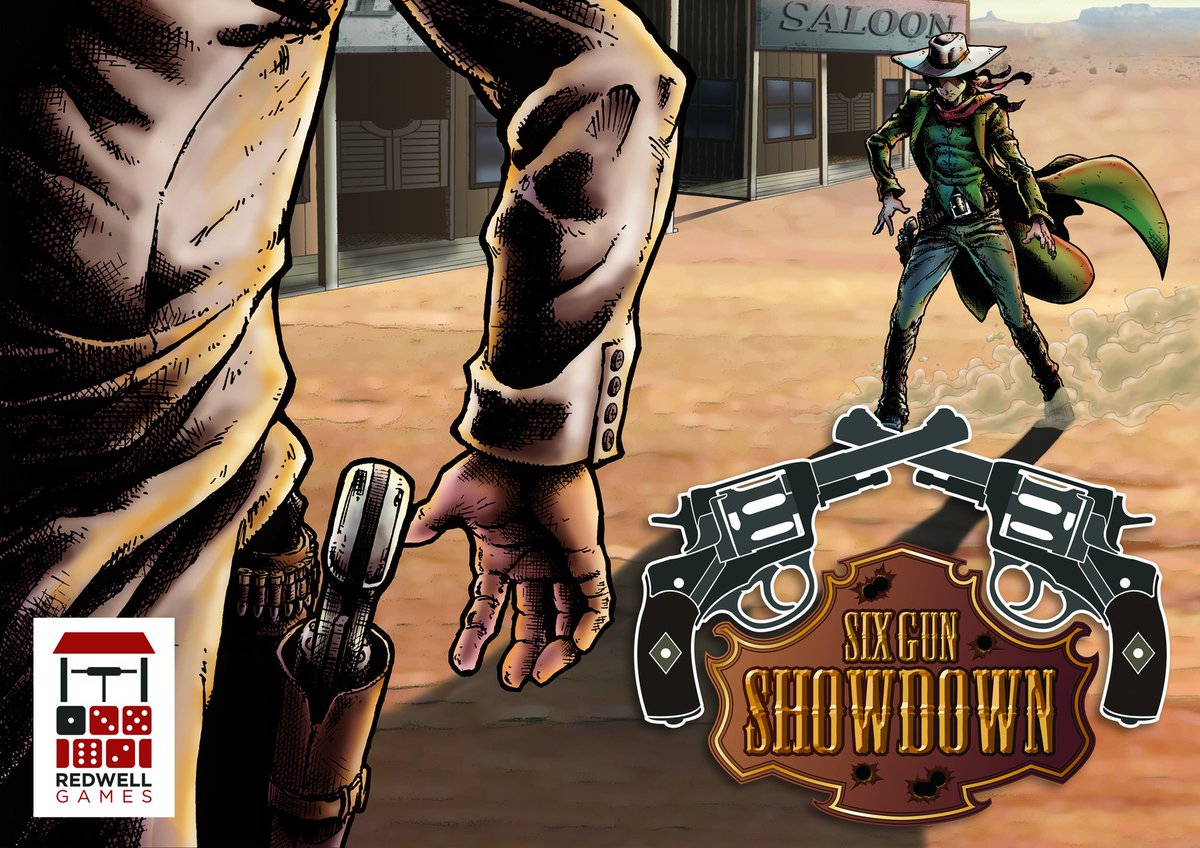 RedwellGames's tweet photo. What's got 3 thumbs end looks awesome?
The new box cover art for Six Gun Showdown.
Pre-orders open on Saturday.
#6GS https://t.co/c9irp5mOrh