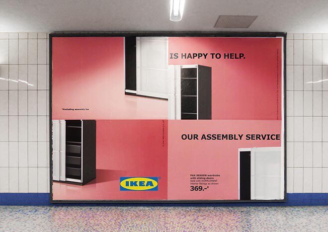 This is SUCH a beautiful idea and OOH execution. It’s awesome from #ikea