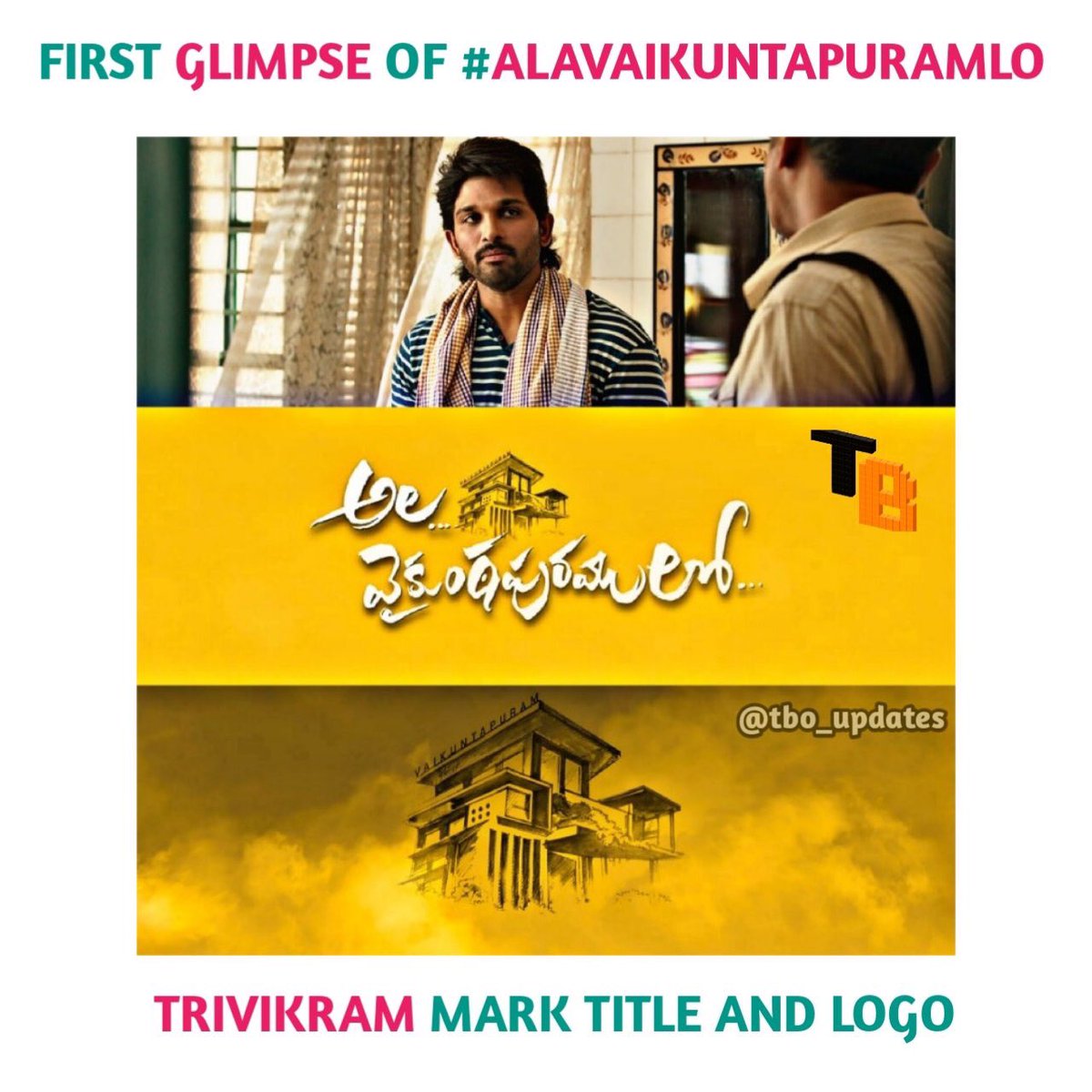 TBO_Updates's tweet photo. #AlaVaikunthapuramlo @alluarjun #Trivikram #AlluArjun #AA19VisualTitle #AA19Sankranthi2020 https://t.co/uhHXypMUUM