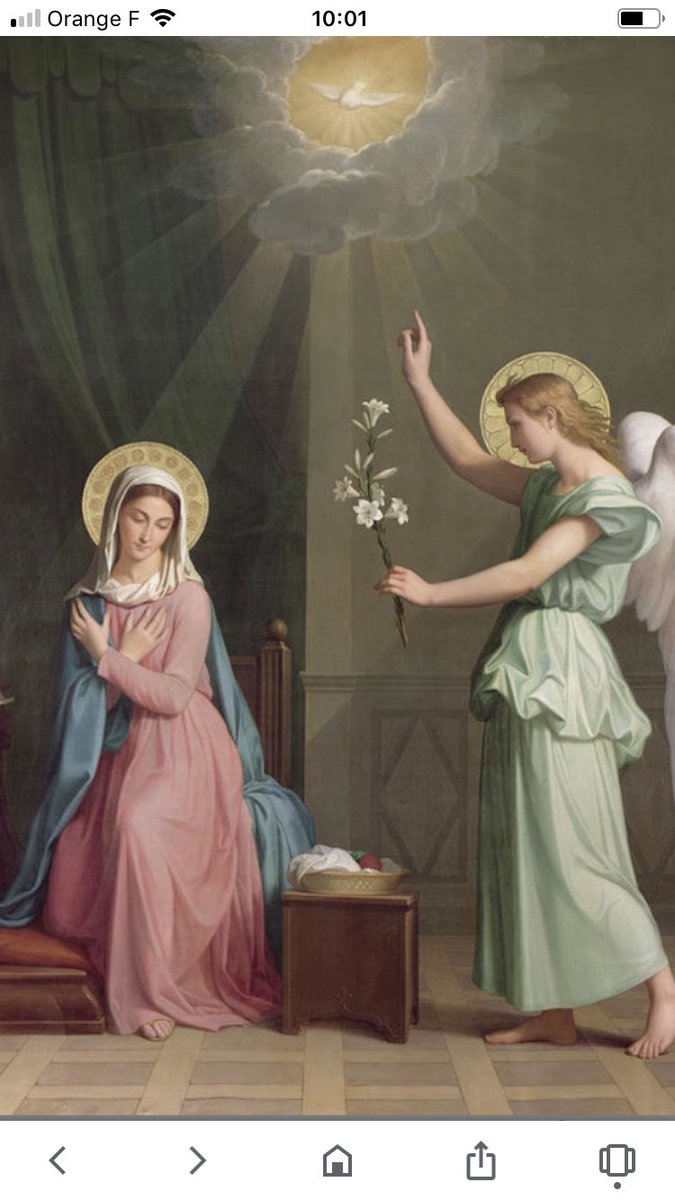 Day off! The day of Annunciation is a Bank Holiday in France.  I wonder how many people know what some people are celebrating....