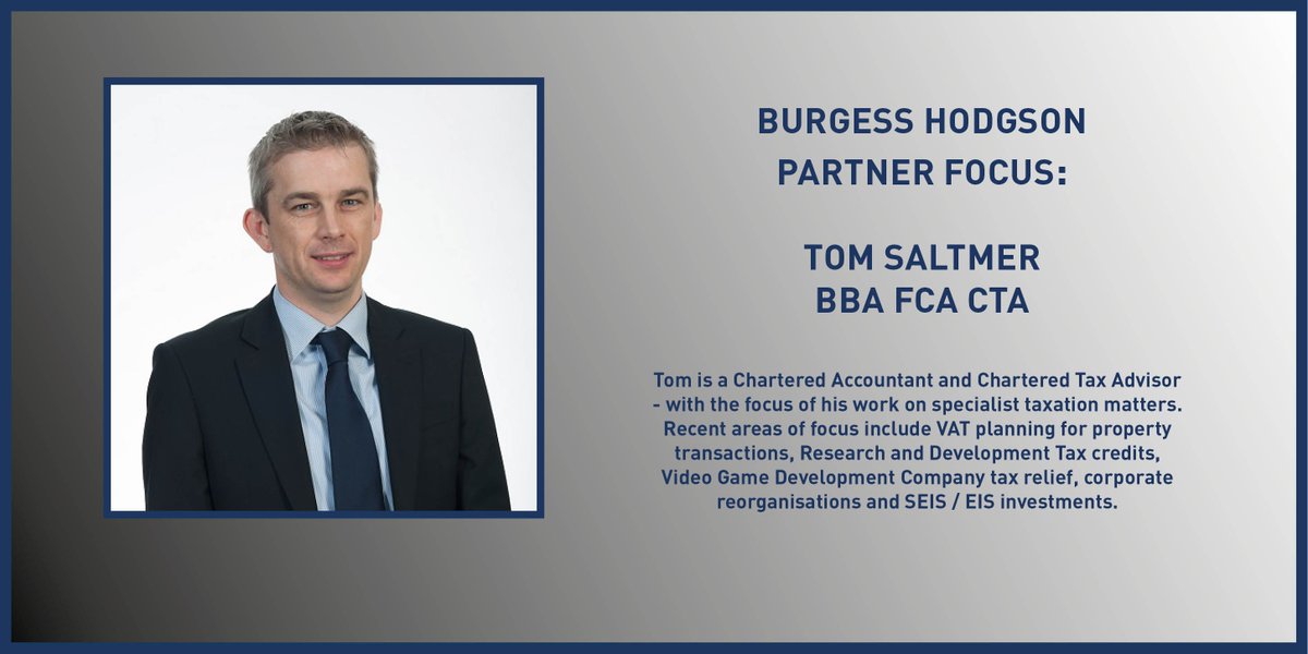 Burgess_Hodgson's tweet photo. Find out more about Tom and our Partners here: https://t.co/lROOCOzzKx
#heretohelp #charteredaccountant #Partnerfocus #teamwork #business https://t.co/LsBNDpHCQB