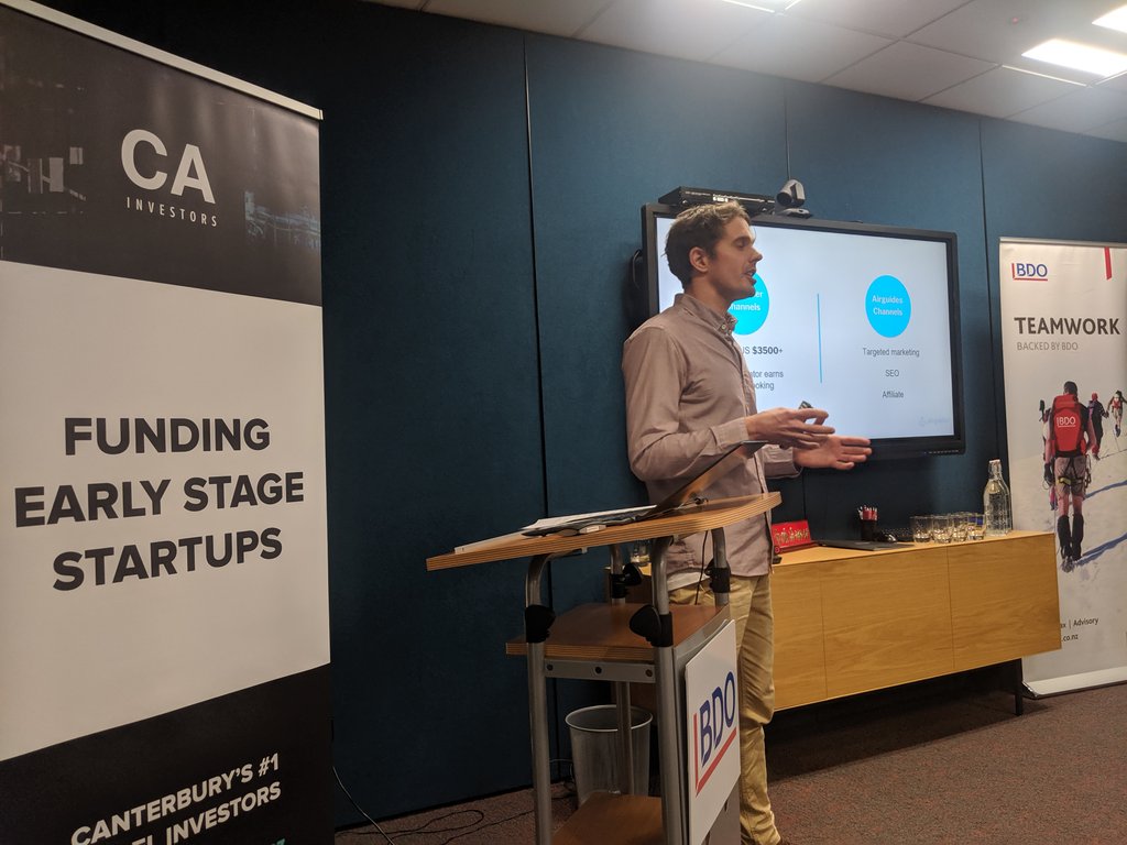 ben_r's tweet photo. Great to get a preview of the presentations for next week's @LightningLab #Tourism #Demoday at @CantyAngels #PitchandPizza - well done @airguides_ #StayNative #Powertrip @RoadGuru_App thanks for pitching! https://t.co/I76hUbTs52