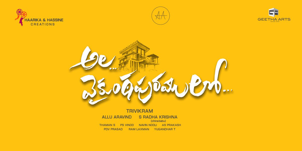 imshashikmr's tweet photo. 1 Million views &amp; counting for #AlaVaikunthapuramlo First Glimpse!! ❤
@alluarjun #Trivikram @hegdepooja #NivethaPethuraj @MusicThaman #PSVinod @haarikahassine @vamsi84 @pnavdeep26  @iamSushanthA #AA19Title #AA19VisualTitle #AATitle #AA19 https://t.co/Yzpg3T91zf