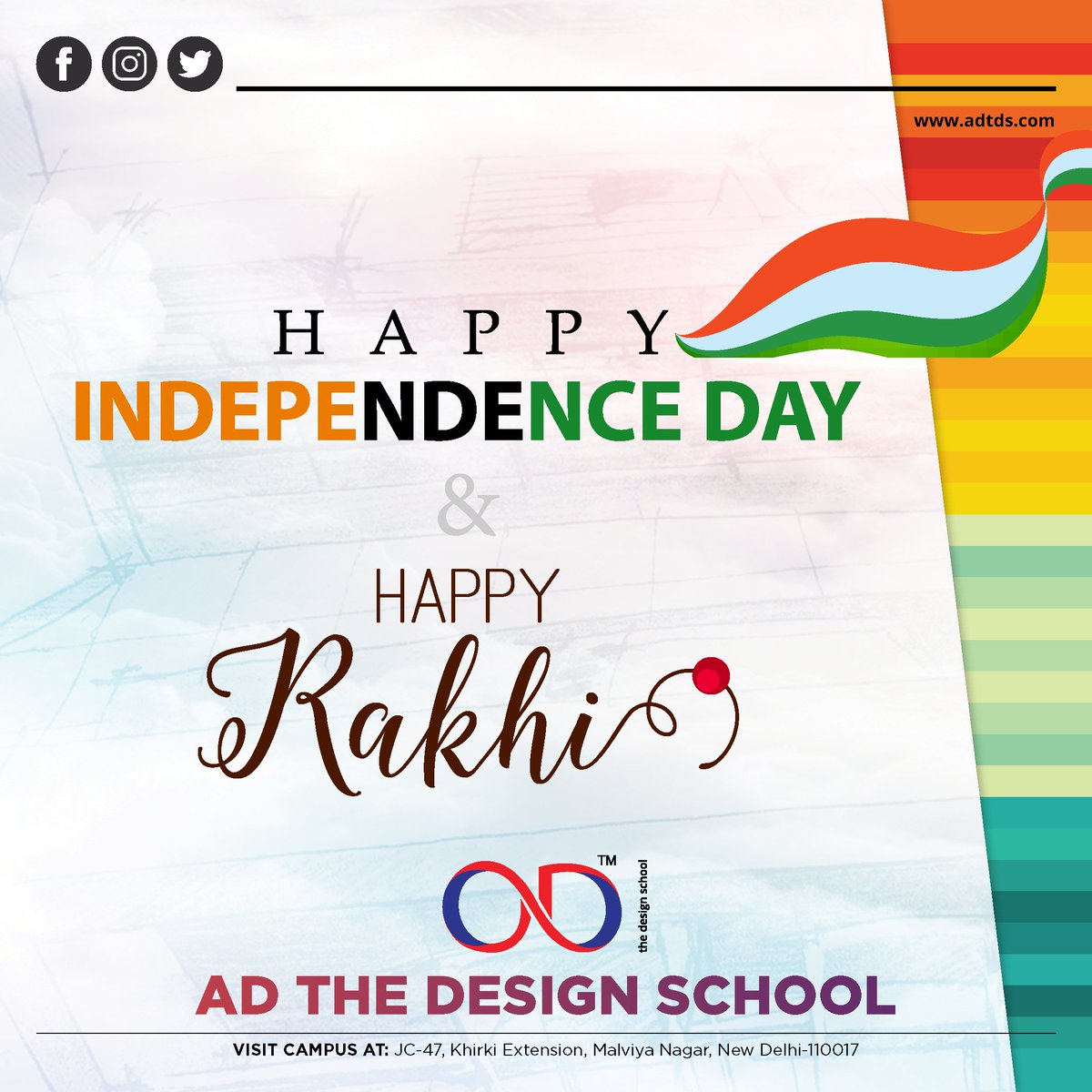 adtdsofficial's tweet photo. Happy Independence day and Happy Rakshabandhan to all. https://t.co/8QfWNtmdBe