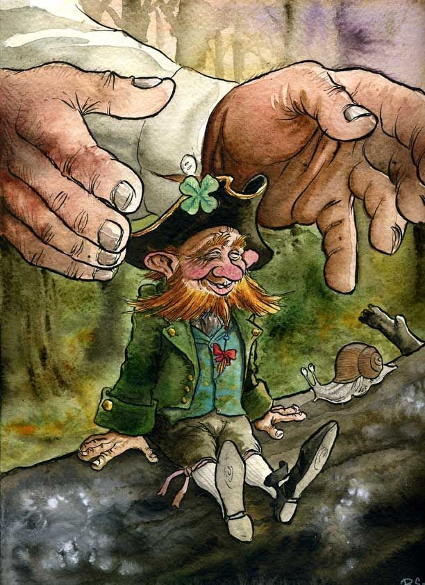 The famous  @NobelPrize poet W B Yeats (1865-1939) wrote that the solitary fairies, like the leprechaun, wear red jackets, whereas the "trooping fairies" wear green! I'm not sure much heed is taken to that these days! Nearly always in green now!  #Ireland  #FolkloreThursday 