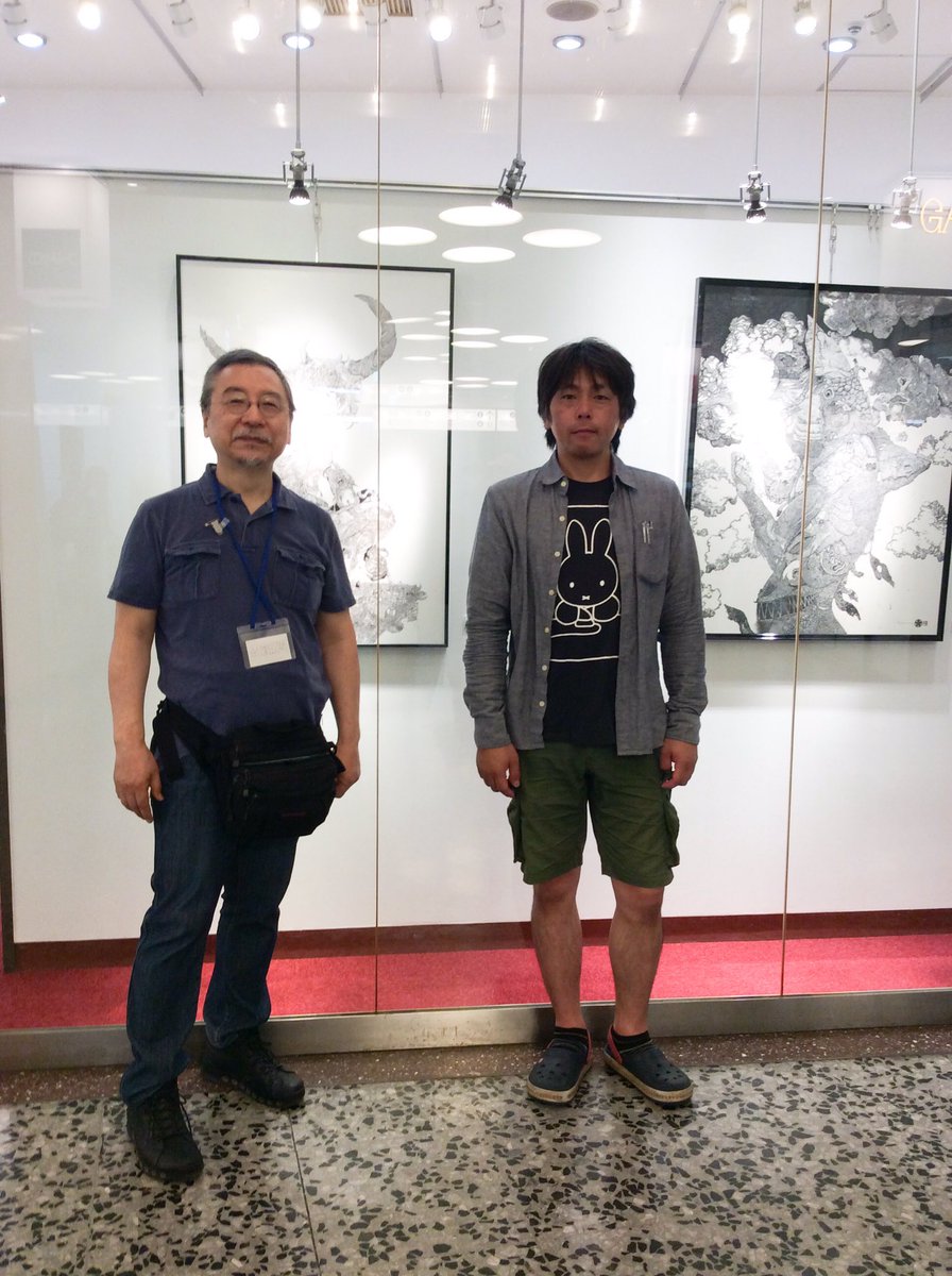 幻獣神話展Ⅵのお隣ではイマムラセイヤさんの個展も開催中です。 