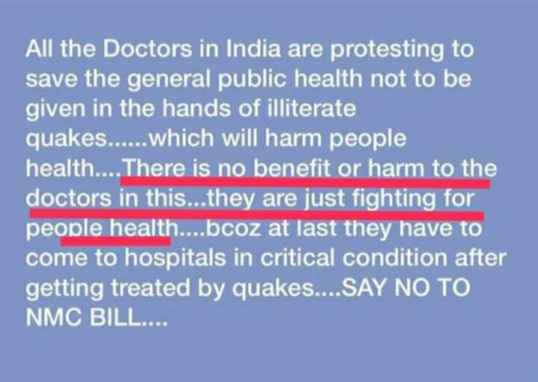 prasadsamz's tweet photo. They are fighting for us. We have to support them. #SayNoToNmc #BurnNMC #SayNoToNMCbill 
@upasanakonidela @PMOIndia @narendramodi @ncbn @ysjagan @KTRTRS https://t.co/4X3SSYEYzc