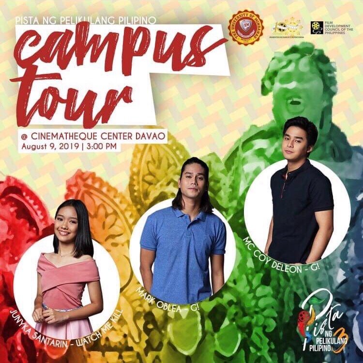 HashtagsDavao's tweet photo. PISTA NG PELIKULANG PILIPINO goes to Davao tomorrow August 9, 2019! 

See you McCoy! Hope we could meet and bond 😍 #SanaOil 😂 https://t.co/zBtcjfVQOj