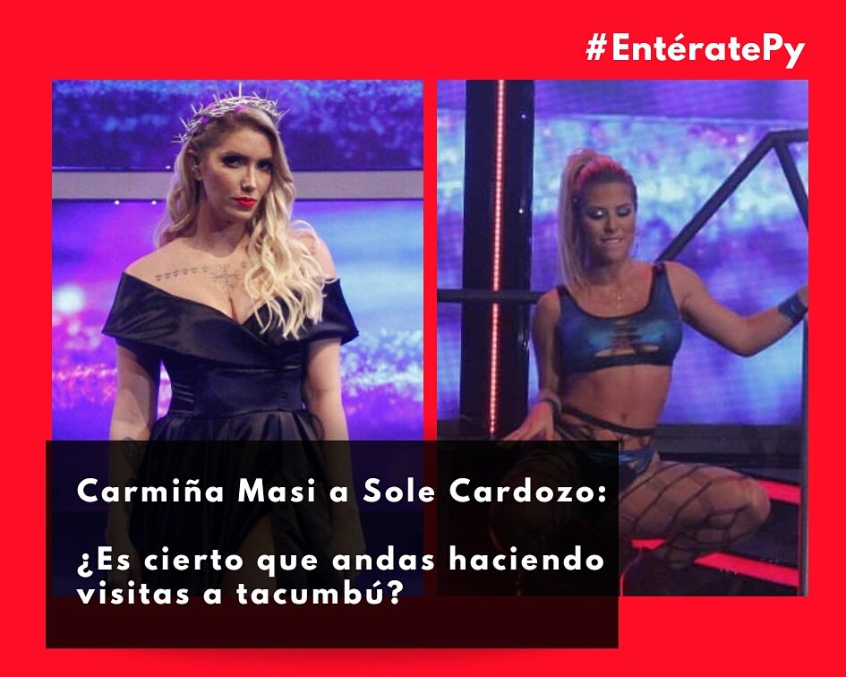EnteratePyOk's tweet photo. #bcpy2019| La picante pregunta de @CarmiMasi que incomodó a @SoleCardozoPy 😲 La jurado no perdió el tiempo para consultarle si estaba realizando algunas visitas tacumbú? A lo que Soledad no dudó en responder: "No! En su momento ya aclaré ese tema. ¡Yo por lo menos No!" https://t.co/GIRCRLeOkF