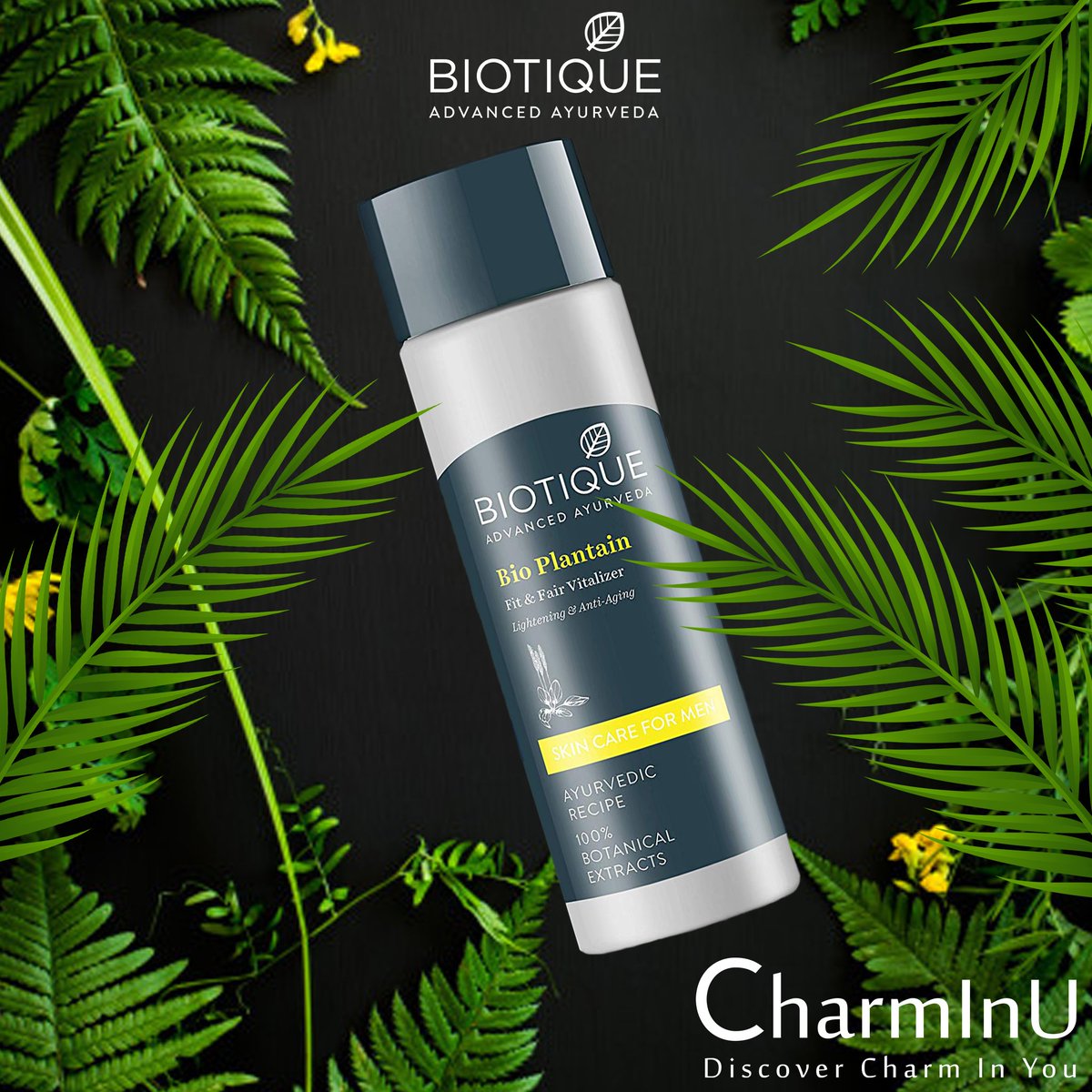 CharmInU_IN's tweet photo. Blemish free and Fair #skin naturally!! Shop #Biotique Bio Plantain Fit &amp; Fair Vitalizer For Men. Buy Now @ https://t.co/sz3ukRTw3m
#AdvancedAyurveda #Ayurvedic #BioSkinCare  #skincare #SkinCare #clearface #facecare

#Face #skincareroutine #CharmInU 

#CharmInUMen https://t.co/FZjwr725NJ