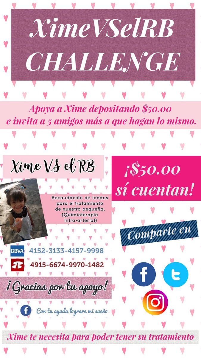 Ximena90775893's tweet photo. Apoyame a recaudar los fondos necesarios para mi tratamiento, "quimioterapia intra-arterial" para poder salvar mi ojito. https://t.co/gAoJWVbg1s