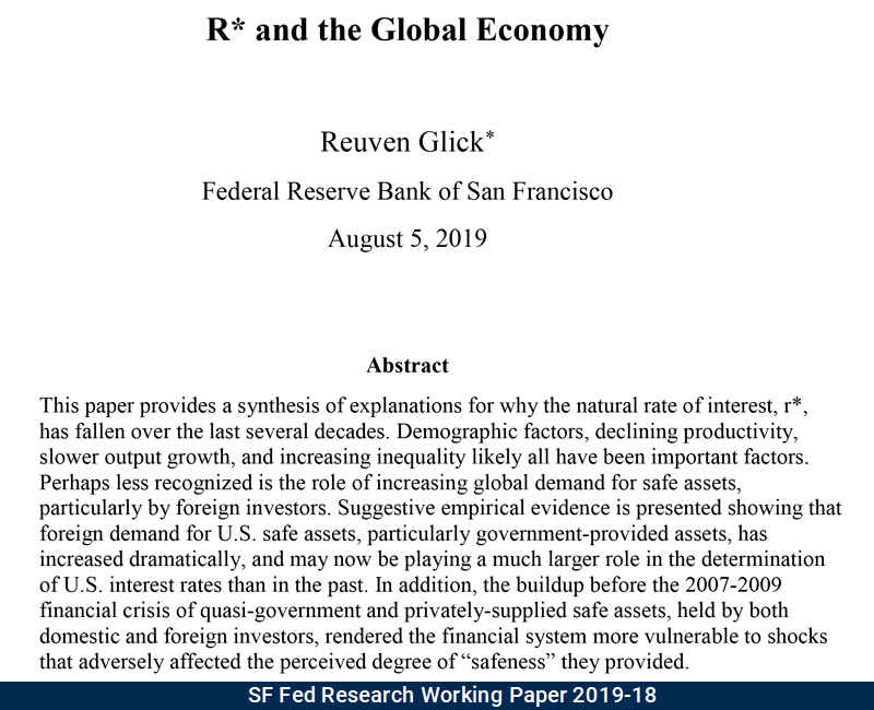 sffed's tweet photo. New #WorkingPaper from SF Fed Research: R* and the Global Economy by Reuven Glick: https://t.co/MXPB4bFuoz #SFFedResearch #EconTwitter #NaturalInterestRate #RStar #GlobalEconomy #SafeAsset https://t.co/EOSG1XvdVS
