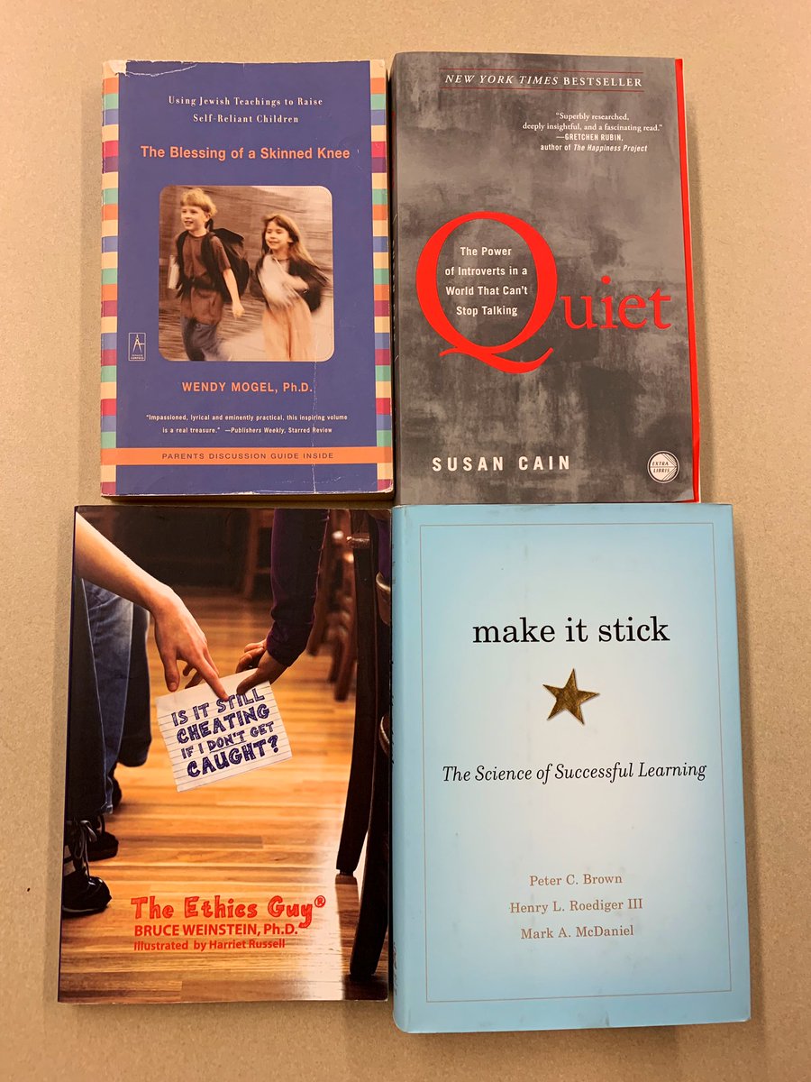 KFMS6th's tweet photo. Teachers have assigned summer reading, too. This summer = The Dyslexic Advantage. Last summer = Whistling Vivaldi. Also pictured are four of my personal favorites from previous years and additional texts. #makeitstick #quiet #isitreallycheating #skinnedknee https://t.co/tnh6qtSp70