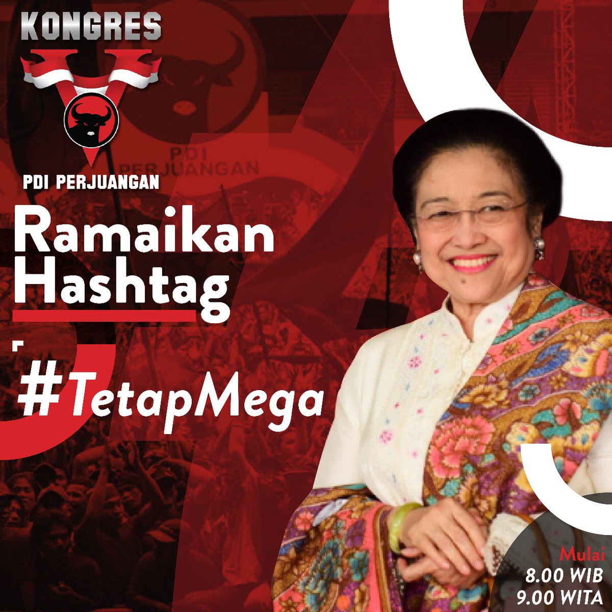 Pramono Anung (IG : @pramonoanungw) (@pramonoanung) on Twitter photo Pada era Reformasi, sdh 5 kali Pemilu yg berjalan secara demokratis dan <a href="/PDI_Perjuangan/">PDI Perjuangan</a> dibawah kepemimpinan Ibu Megawati memenangkan 3 kali Pemilu Legislatif. Kemenangan tsb tdk mungkin tanpa kepemimpinan yg kuat dan idiologis Ibu Megawati #TetapMega #KongresVPDIPerjuangan Pada era Reformasi, sdh 5 kali Pemilu yg berjalan secara demokratis dan <a href="/PDI_Perjuangan/">PDI Perjuangan</a> dibawah kepemimpinan Ibu Megawati memenangkan 3 kali Pemilu Legislatif. Kemenangan tsb tdk mungkin tanpa kepemimpinan yg kuat dan idiologis Ibu Megawati #TetapMega #KongresVPDIPerjuangan