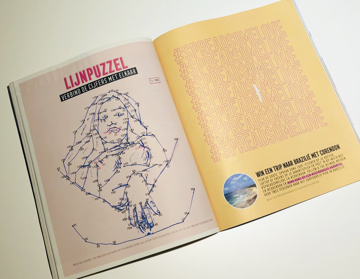 MaxDema1's tweet photo. (Elin 10)
“Mam,... mag ik die puzzel met die cijfertjes om een tekening te krijgen maken, die in de  @LINDAmeiden staat?”
“Tuurlijk schatje,..die zitten er speciaal in voor de kinderen....hoe erg kan het zijn.. 😬😂 #pubers #jonggeleerdisoudgedaan #LINDAnieuws https://t.co/LcOHS8FqhF