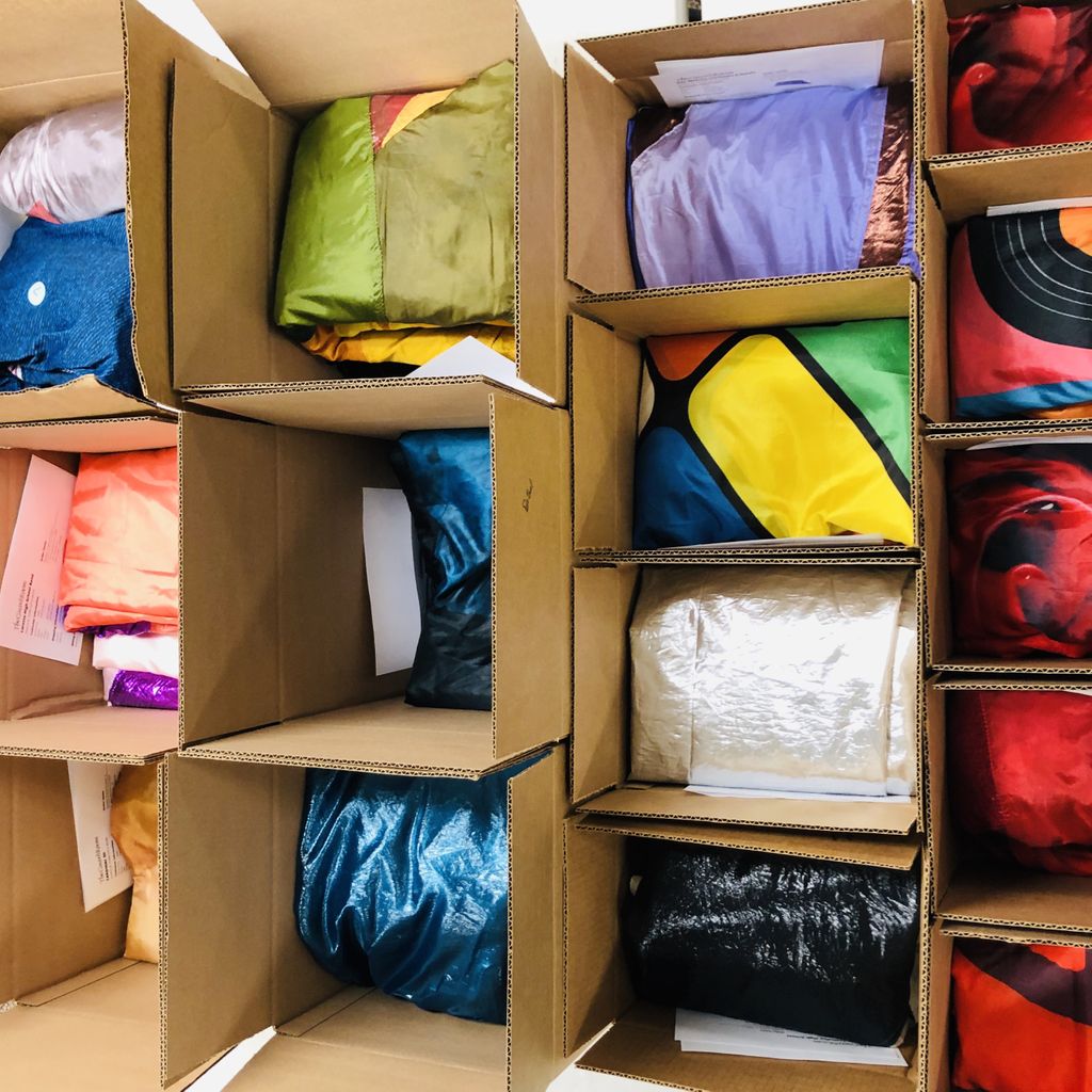 TheGuardRoomInc's tweet photo. We had a busy day packaging flags and uniforms to go out to our customers! Do you recognize any of these beauties? #TheGuardRoom https://t.co/jDHofxLLKn