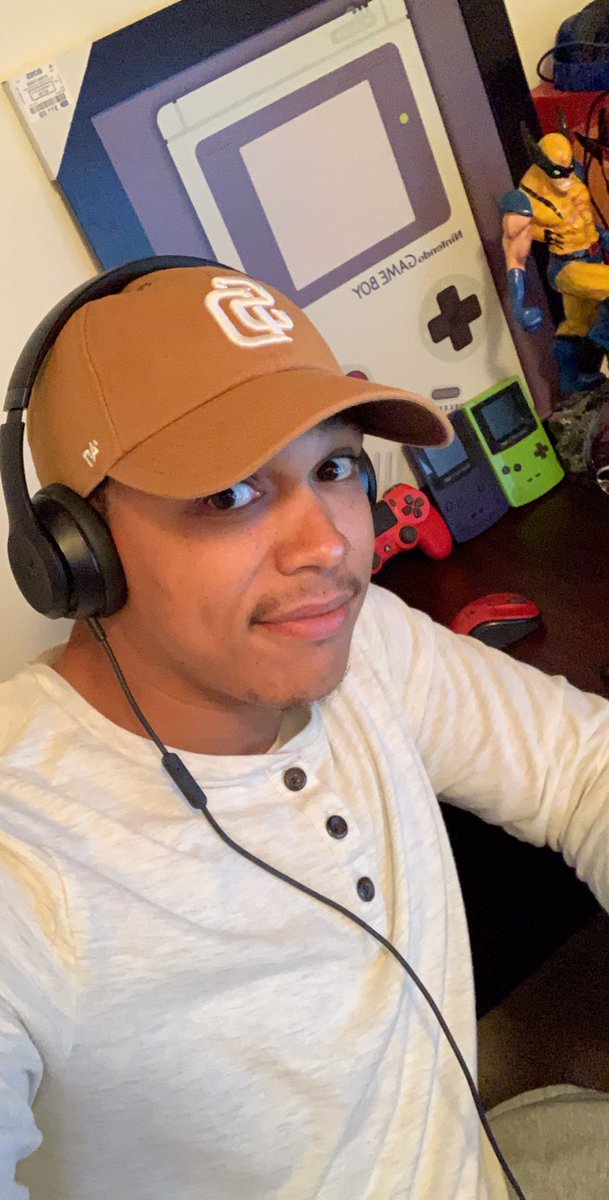 CallMeMrBAD's tweet photo. Rockin the San Diego Padres Carhartt X ‘47 Clean Up tonight for the podcast stream! @BADWOLFCREW #WDKWWTA #podcast #livestream https://t.co/7UkK2uQXum