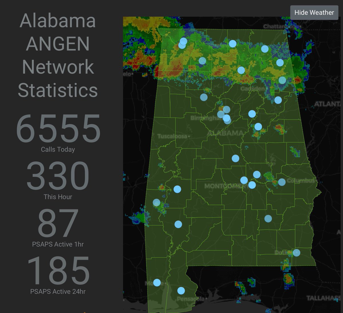 limestone_911's tweet photo. Real-time Statewide 911 call data. The ANGEN Project is giving PSAP’s a look at data they have never had before. https://t.co/wNbpCYinVr