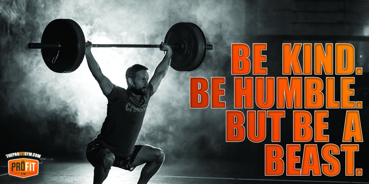 TheProFitGym's tweet photo. Always be kind, but always be a beast. 
#iowacitycrossfit #iowariverlanding #profitgym https://t.co/khT2I80uEX