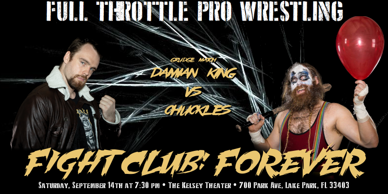 FTPW2016's tweet photo. First round of match announcements for Fight Club: Forever! FTPW returns to South Florida at @KelseyTheater Saturday, September 14th. #ProWrestling 
Tickets: https://t.co/QNoMAASWv0 https://t.co/qM76VcOe4Z