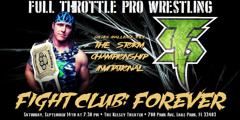 FTPW2016's tweet photo. First round of match announcements for Fight Club: Forever! FTPW returns to South Florida at @KelseyTheater Saturday, September 14th. #ProWrestling 
Tickets: https://t.co/QNoMAASWv0 https://t.co/qM76VcOe4Z