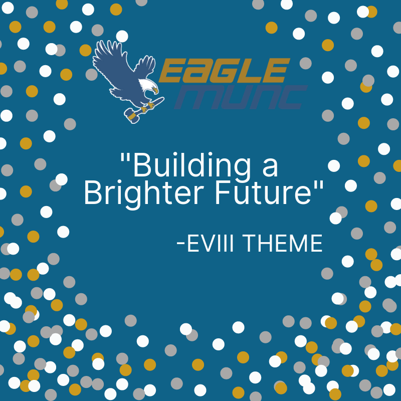 EagleMUNC's tweet photo. We are excited to announce that our theme for EagleMUNC VIII is going to be "Building a Brighter Future". We hope that you will join us at EagleMUNC VIII this coming March to explore this theme and much more! https://t.co/3X2eCSvUIU